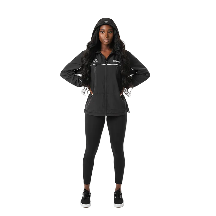 Primitive x Naruto Shippuden II Itachi Black Windbreaker Jacket